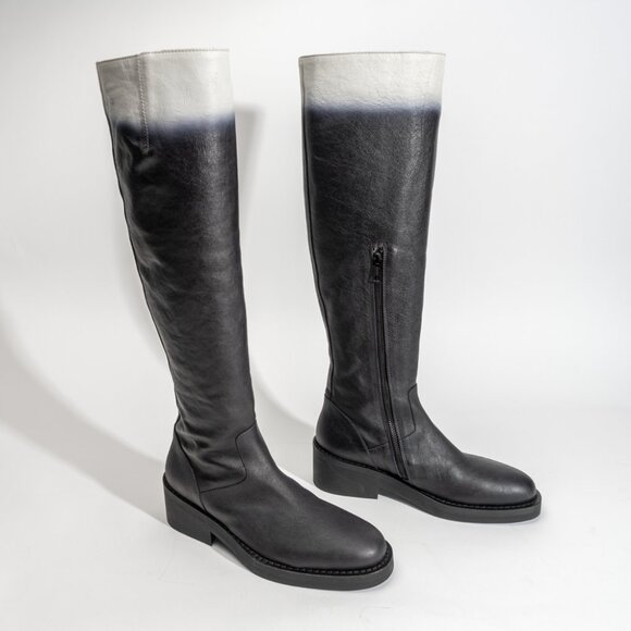 New Ann Demeulemeester ombré knee high boots - Picture 2 of 7